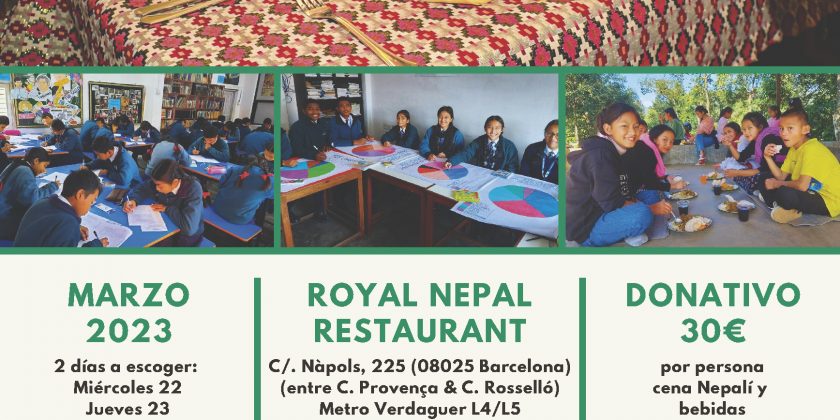 Cena solidaria en favor de los niños de Nepal