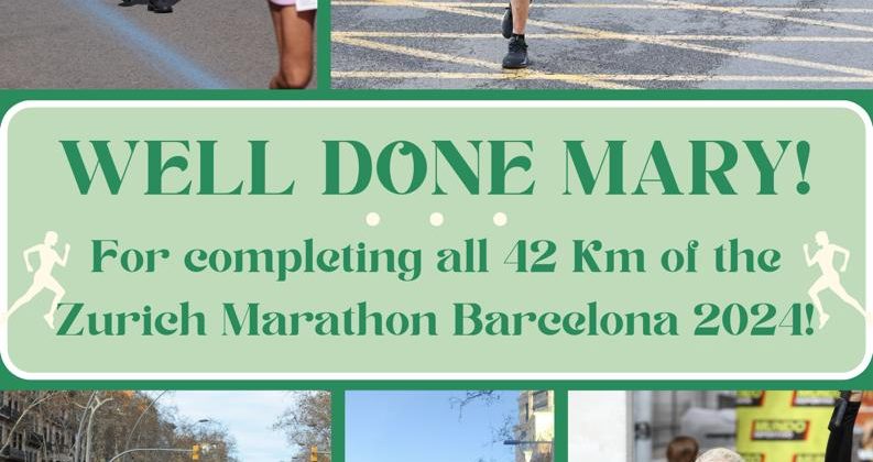 Mary Runs Zurich Marathon Barcelona 2024