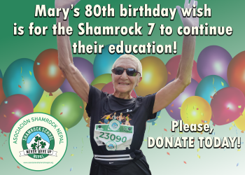 Recaudación de fondos por el 80 cumpleaños de Mary para los Shamrock 7